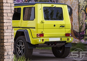 Mercedes Benz G500 4x4 sf-design edition. Полная индивидуализация автомобиля. Установка аудиосистемы и пошив салона. w463 w464