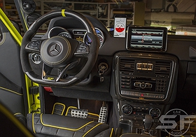 Mercedes Benz G500 4x4 sf-design edition. Полная индивидуализация автомобиля. Установка аудиосистемы и пошив салона. w463 w464