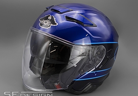 SHOEI J-Cruise 3 Blue Diamond Lion HOG