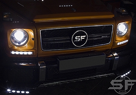 Mercedes Benz G63 AMG тюнинг, установка аудиосистемы и раздельный задний ряд. sf-audio sf-design в автомобили w463 w464