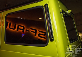 Mercedes Benz G500 4x4 sf-design edition. Полная индивидуализация автомобиля. Установка аудиосистемы и пошив салона. w463 w464
