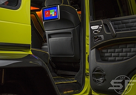 Mercedes Benz G500 4x4 sf-design edition. Полная индивидуализация автомобиля. Установка аудиосистемы и пошив салона. w463 w464