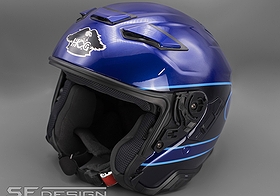 SHOEI J-Cruise 3 Blue Diamond Lion HOG