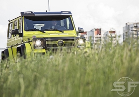 Mercedes Benz G500 4x4 sf-design edition. Полная индивидуализация автомобиля. Установка аудиосистемы и пошив салона. w463 w464