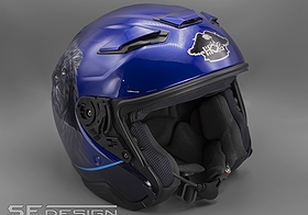 SHOEI J-Cruise 3 Blue Diamond Lion HOG
