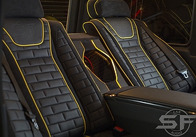 Mercedes Benz G500 4x4 sf-design edition. Полная индивидуализация автомобиля. Установка аудиосистемы и пошив салона. w463 w464
