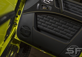 Mercedes Benz G500 4x4 sf-design edition. Полная индивидуализация автомобиля. Установка аудиосистемы и пошив салона. w463 w464