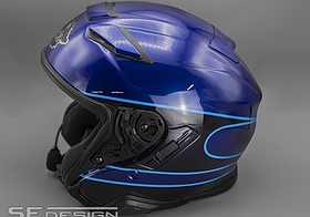 SHOEI J-Cruise 3 Blue Diamond Lion HOG